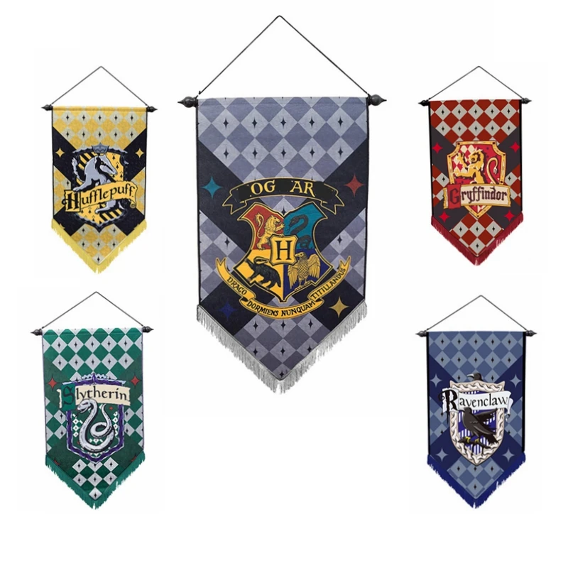 Новинка подвесные флаги грипки Четыре колледжа баннер Поттер декоративный флаг