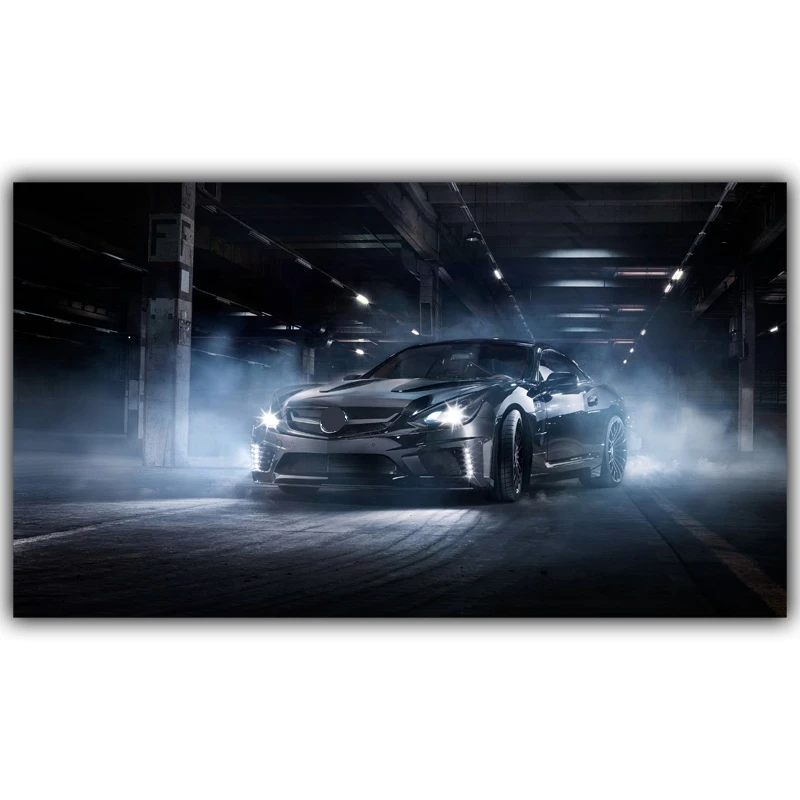

Sports car column, custom home decor, stylish wallpaper with car design