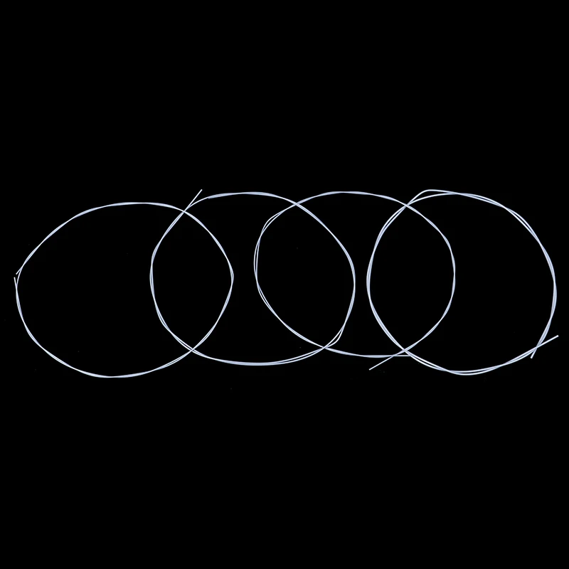 8 шт. в партии, комплект из 2 предметов: белая прочная нейлоновая оплетка продлевает Струны для укулеле запасная часть для 21 дюймов Гавайская ...