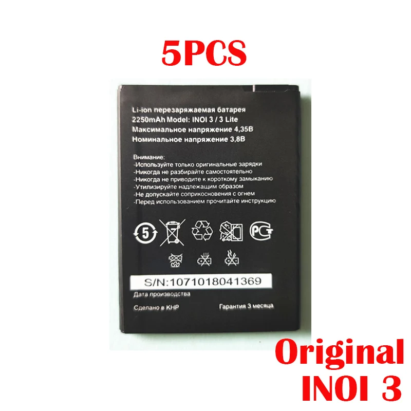 

Original 5PCS 2250mAh inoi3 Battery For INOI 3 Lite INOI3 Lite Phone In Stock NEW Production High Quality Battery+Tracking Code