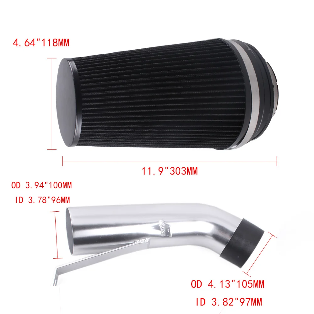 RASTP-Car 4 &quotсистема холодного воздухозаборника тепловой щит для GMC Chevy V8 4.8L 5.3L 6.0L Sierra