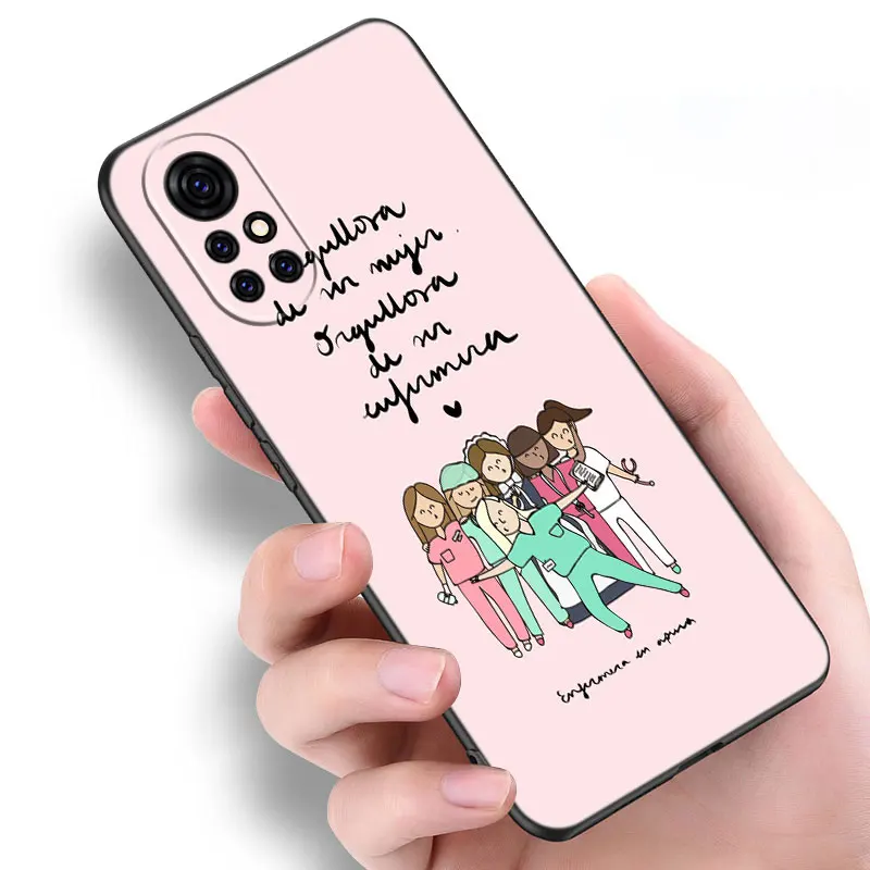 Мягкий чехол для медсестры медицинская медицина Huawei NOVA 8 9 Pro 8i 7i 7SE Y60 5T Mate 40 30 20 10 Lite