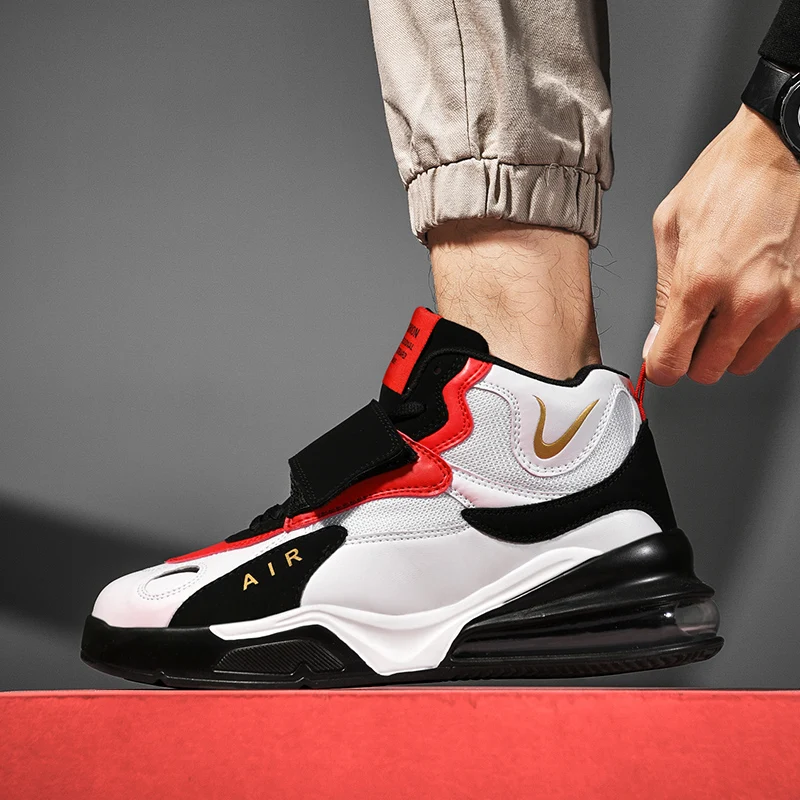 Ретро кроссовки баскетбольные Мужские дышащие Нескользящие осенне зимняя