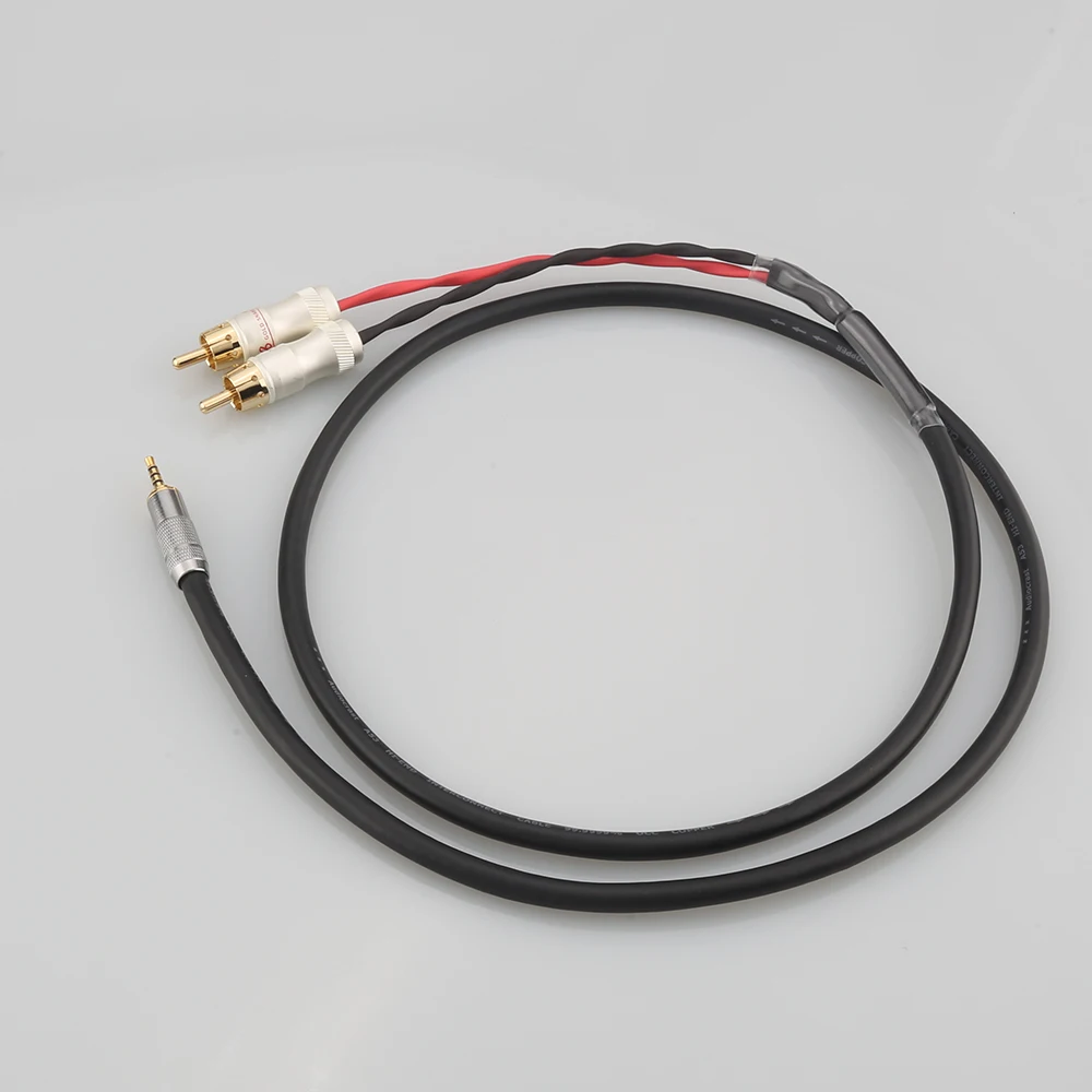HIFI 2 5/3 5/4 4 мм сбалансированный штекер для RCA аудио адаптер кабель 6 35 XLR 7n-OCC один