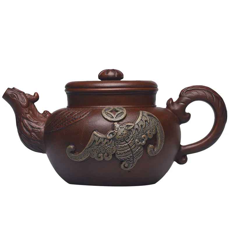 

Yixing purple clay teapot New Handmade imitation of old teapot