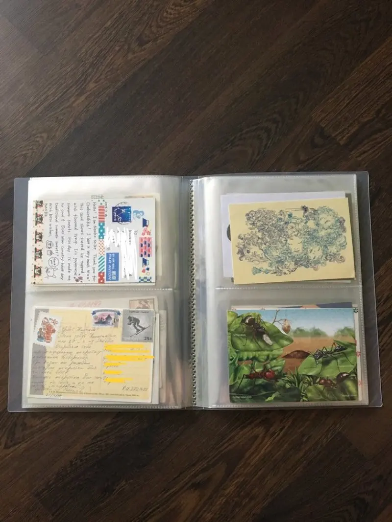 80 карманов 5R 7 дюймов прозрачная вставка тип ПП фотоальбом держатель открыток