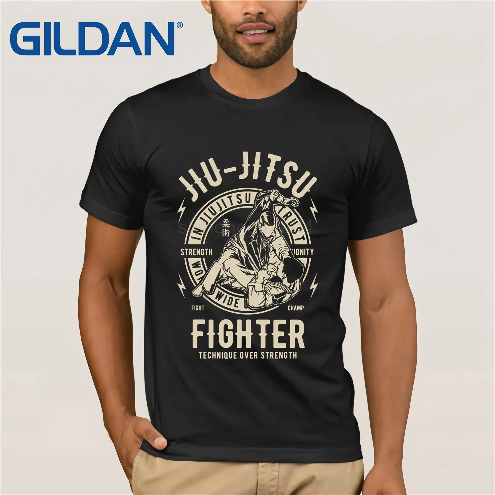 Короткий рукав прохладный Повседневное JIU JITSU (джиу джицу) футболка BJJ надписью: