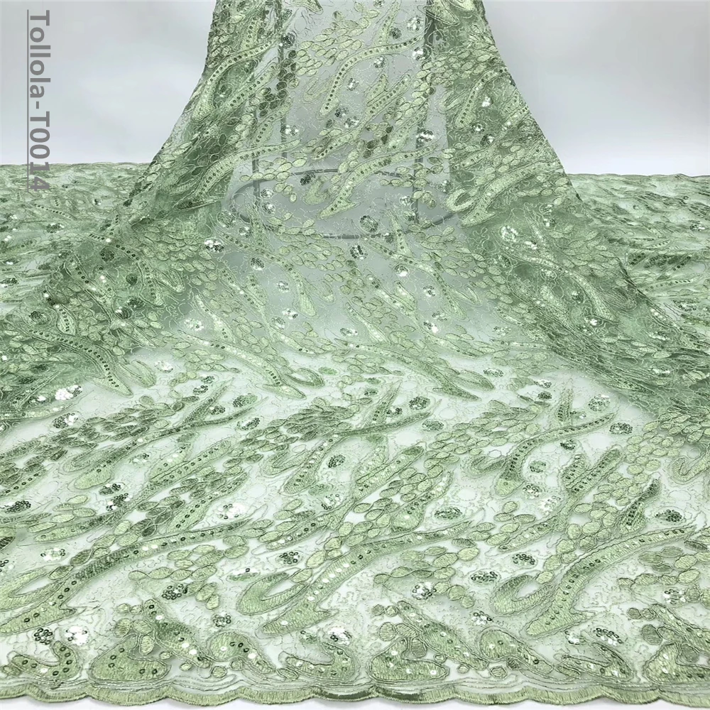 Последняя африканская кружевная ткань с аппликацией высококачественное