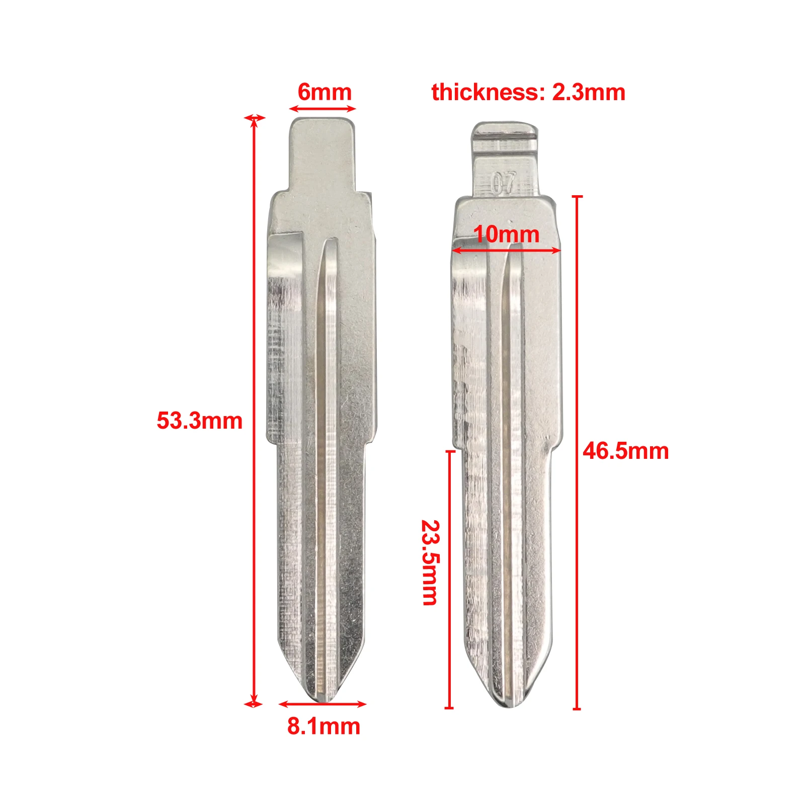t07 Jingyuqin 1p no.52 NO.7 Автомобильный ключ Ucut Blade#7#52 для Suzuki Кожанный чехол для ключей от Suzuki Grand Vitara Ignis Liana Samurai Swift Sx4 S-Cross - Цвет: t07