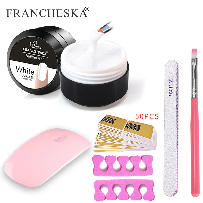 10 цветов Наборы инструментов для дизайна ногтей маникюра искуссветильник