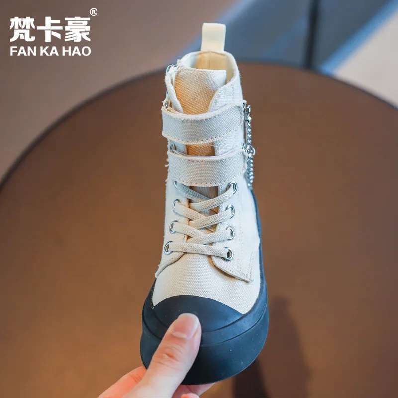 Детские Ботинки Martin 2020 Осень Новый стиль модная цепочка для мужчин и женщин детей