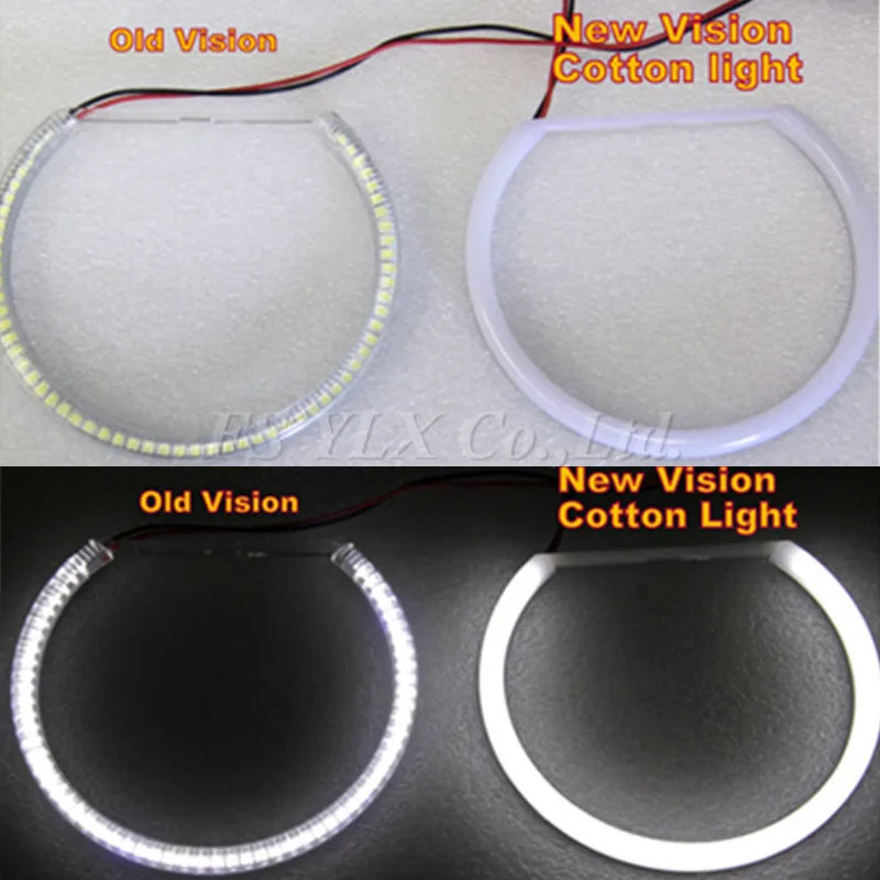 Ультра яркий 4*131 мм 3014 SMD СВЕТОДИОДНЫЙ ангельские глазки для BMW E46 E39 E38 E36 проектор