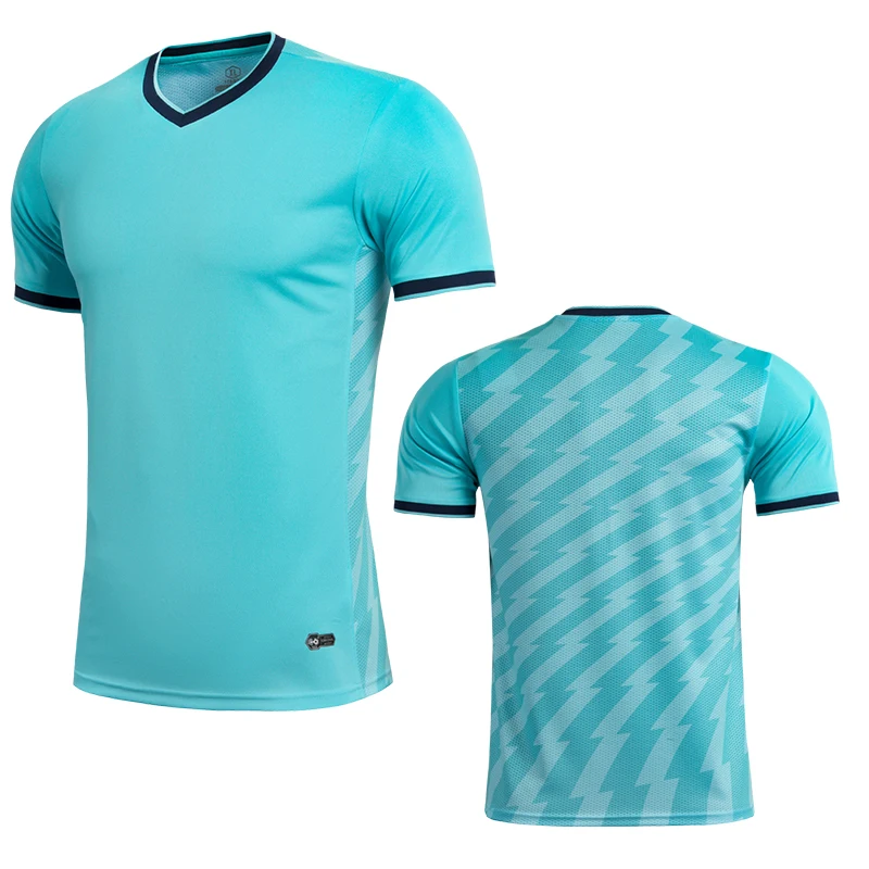 Мужская спортивная футболка с коротким рукавом зеленого цвета круглым