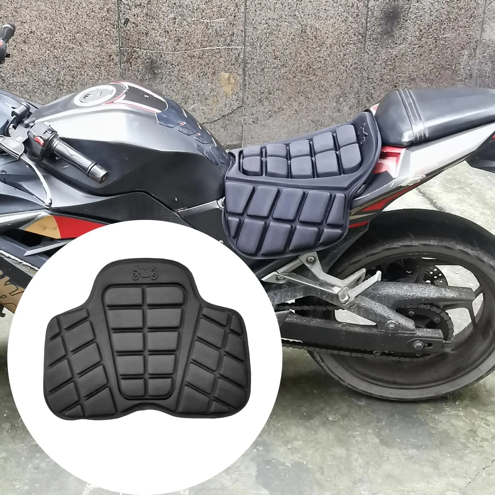 Воздушная подушка регулируемая на сиденье мотоцикла охлаждающая для езды