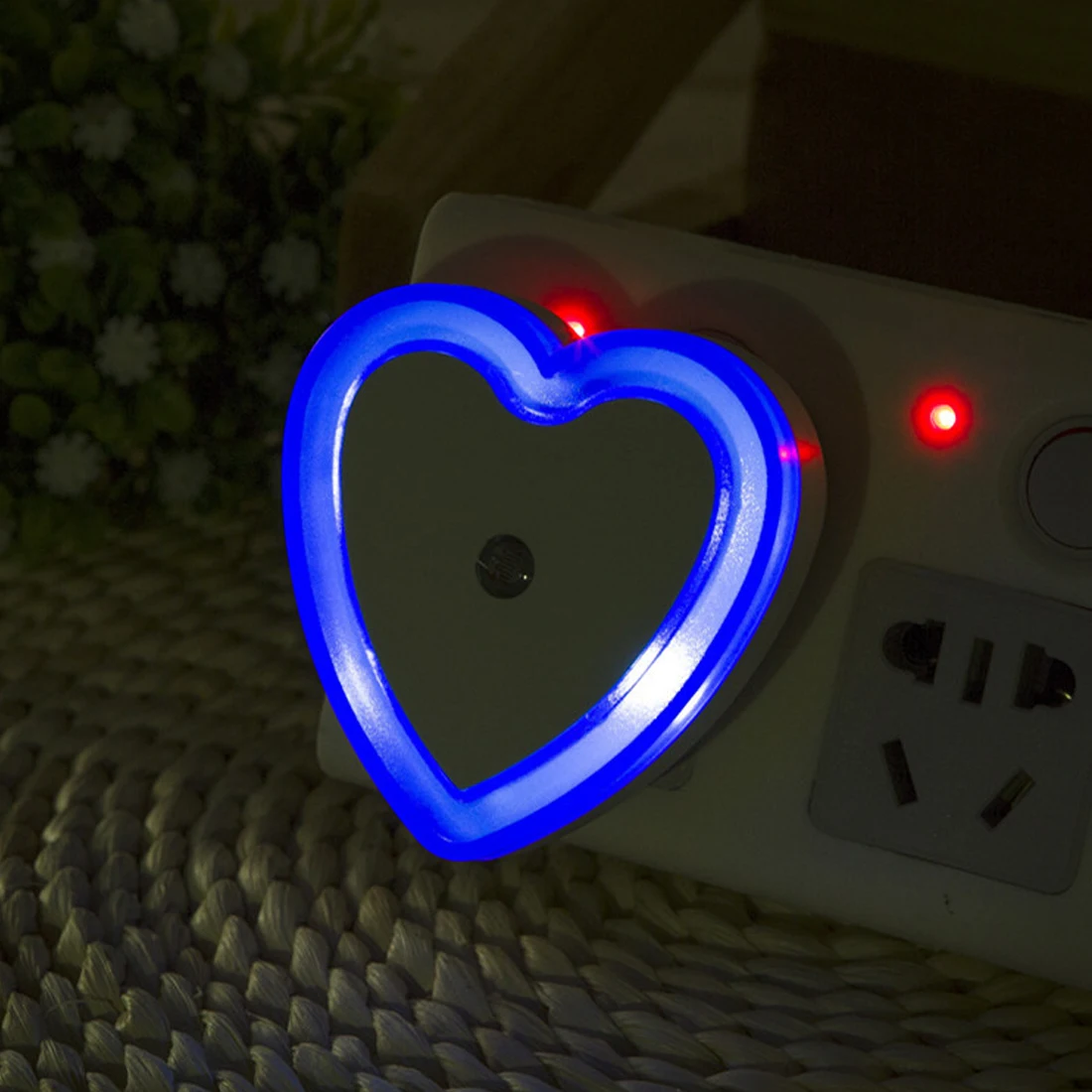 110 в ЕС вилка ABS авто светодиод включения/выключения ночной Светильник