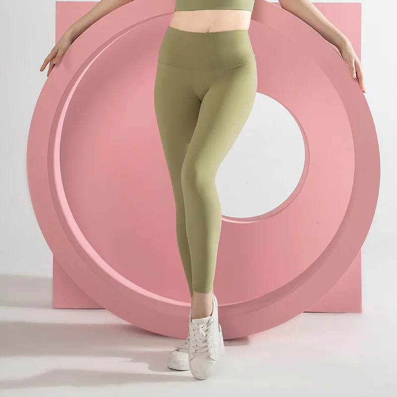 2020 Бесшовные штаны для йоги без передней части женские спортивные колготки бега