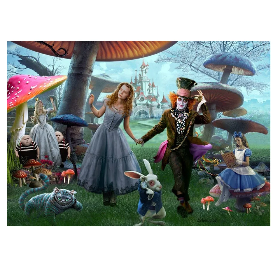 Алмазная вышивка Алиса в стране чудес | Дом и сад