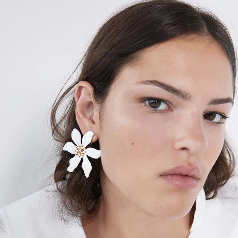 Модные висячие серьги с искусственным жемчугом для женщин 2019 Асимметричный