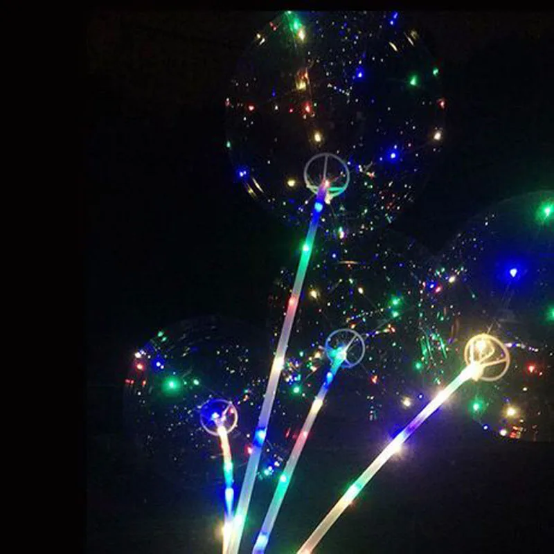 1 шт. 18 дюймов Свадебные украшения светящийся светодиодный шар прозрачный