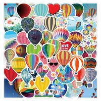 103050pcs hot air balloon stickers label graffiti for skateboard helmet bicycle computer notebook wall car childrens toys