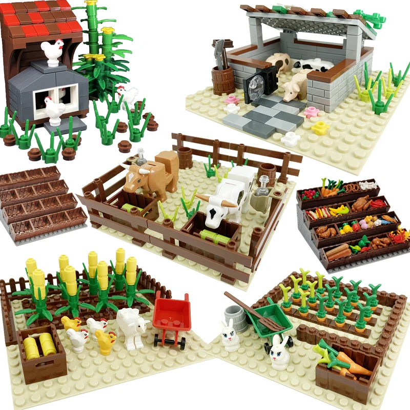 Городская серия набор еды коробка для демонстрации буллпен пигпен поля