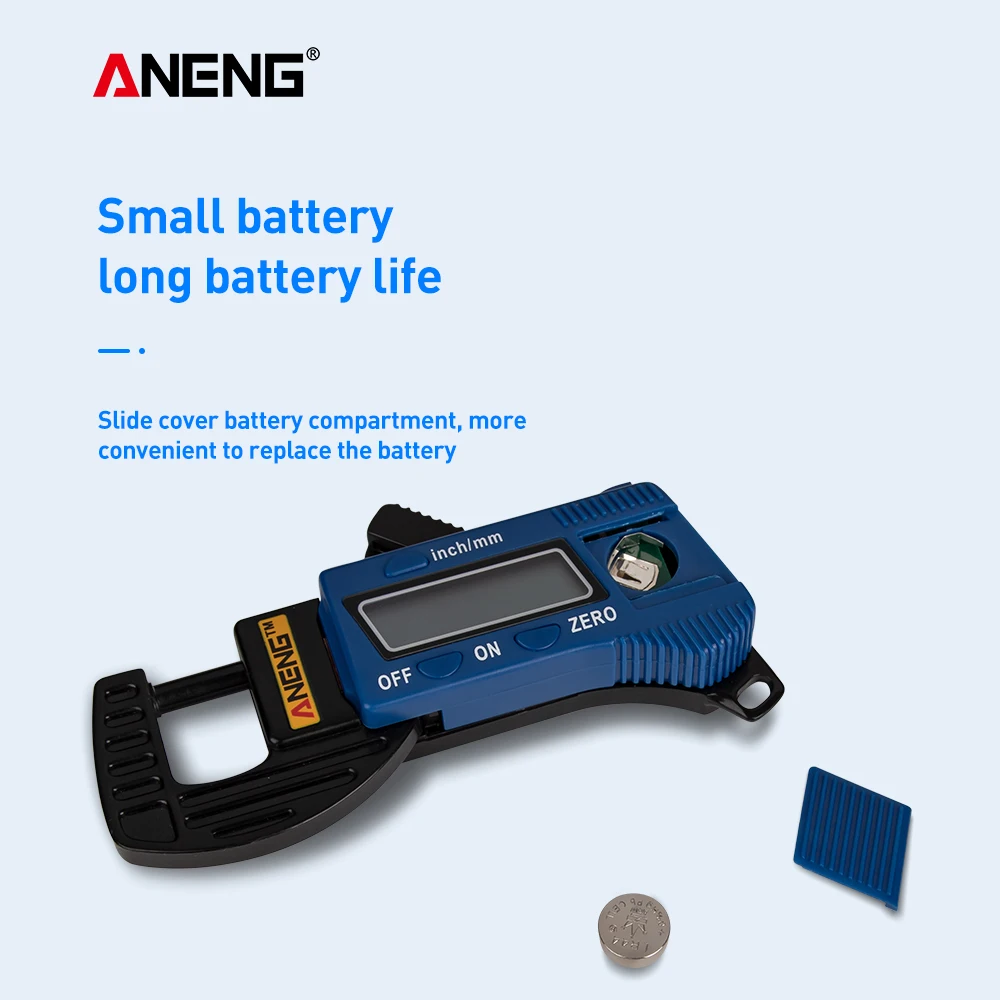 Цифровой мини толщиномер 0 01 мм измеритель толщины циферблата штангенциркуль из