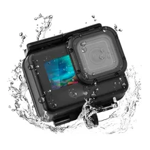 For GoPro HERO9 Black 50m Waterproof Case With Movable Base and Long Screws Photography Backpack Bag for Camera Parts