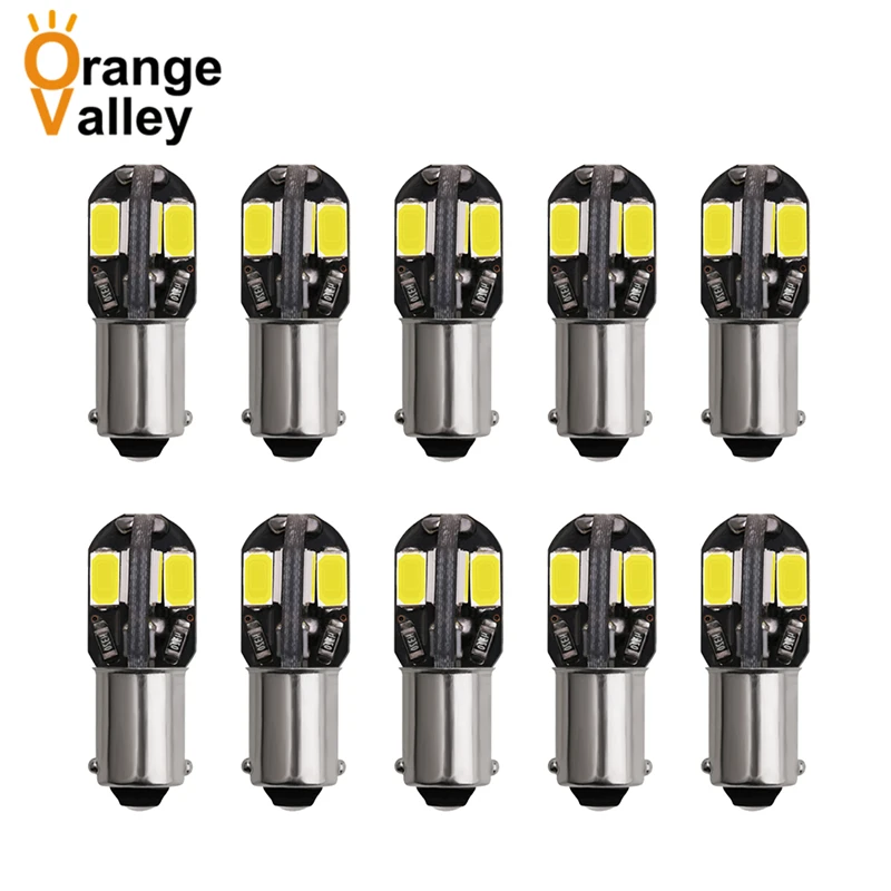

10 шт. Ba9s 8 smd 5630 Светодиодная лампа t4w h6w автомобильная светодиодная лампа светильник освещение Автомобильный источник света парковка 12 В