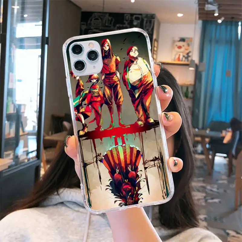 

Full-time hunter Hunter X Hunter Phone Case Transparent soft For iphone 5 5s 5c se 6 6s 7 8 11 12 plus mini x xs xr pro max