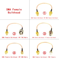 1 or 2 or 10pcs sma female nut to smatncffme femalemale nut pigtail cable adapter rg316152030cm new wholesale