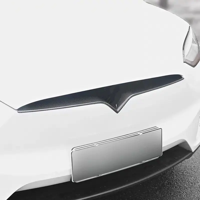 Роскошная Хромированная передняя решетка для капота автомобиля Tesla MODEL X 1 шт.