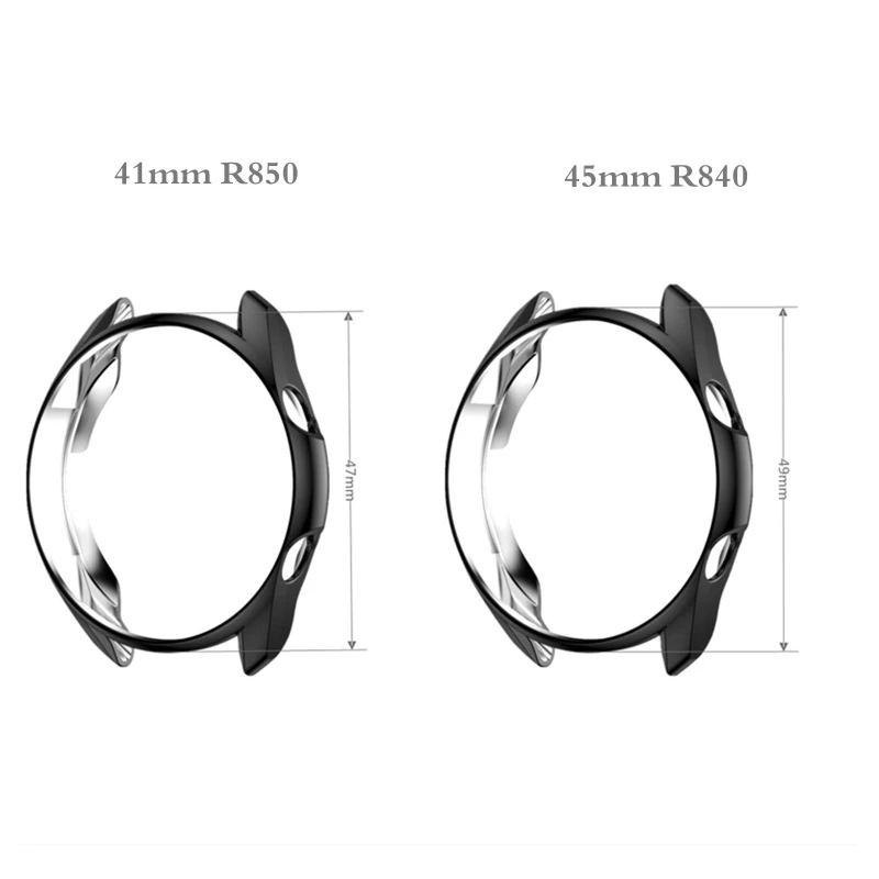 

Ultra Slim Protector Case for samsung-Galaxy Watch 3 45mm 41mm Watch3 Soft Hollow Out Smart Watch Cover Protective Bump D7WC