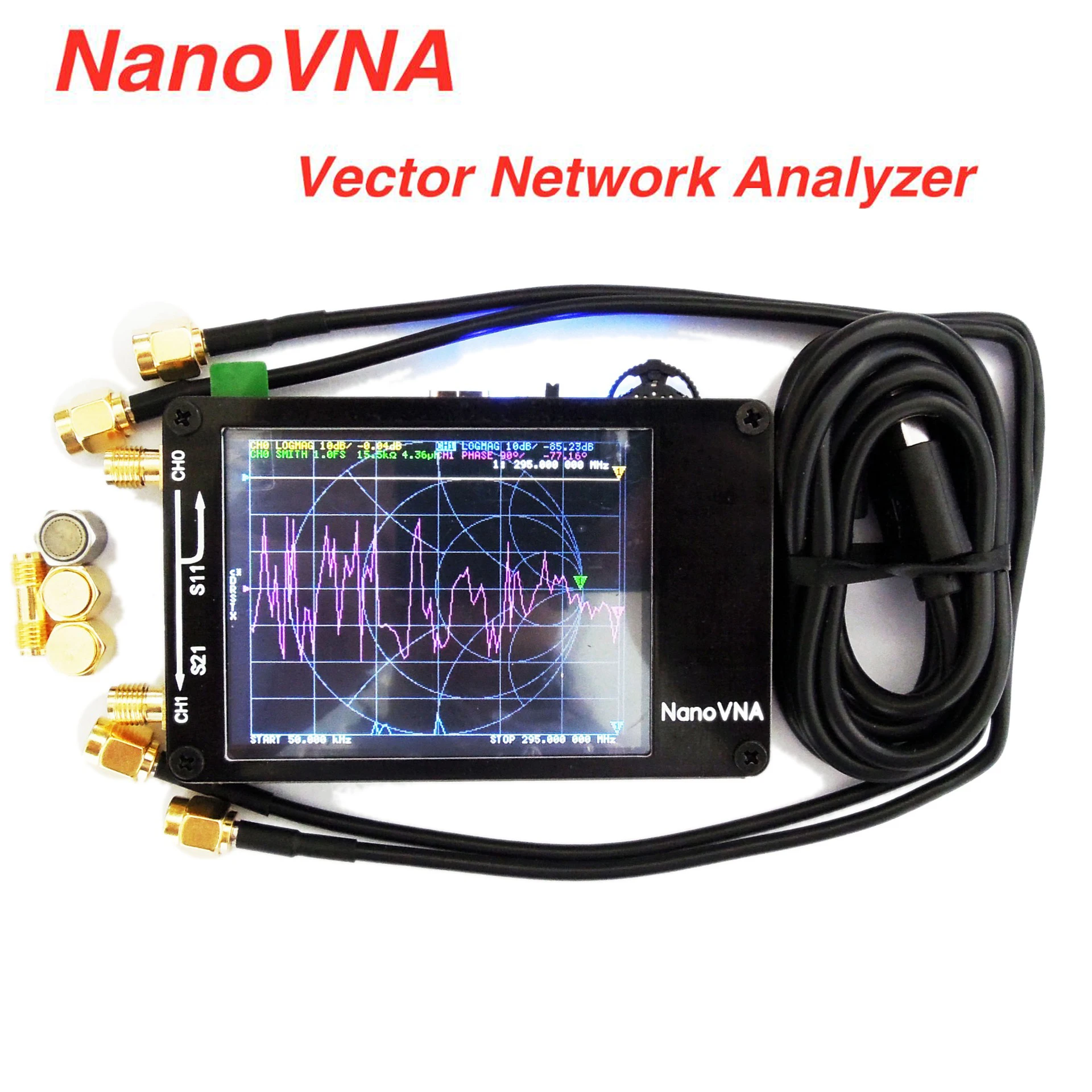Портативный цифровой векторный сетевой антенный анализатор VHF UHF