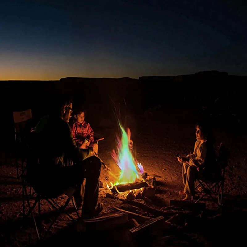 Волшебный огонь 10/15/25 г волшебные трюки с цветным пламенем саше для костра камина