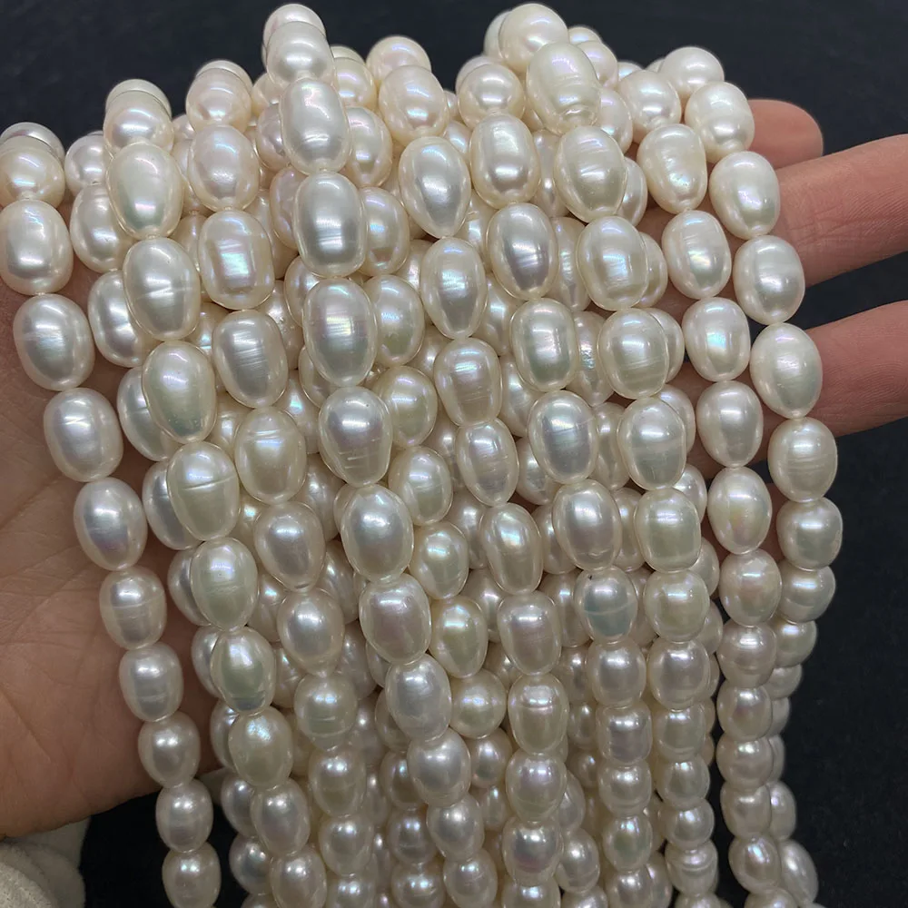 

High Quality AAA Grade Natural Freshwater Pearl Rice Shape for Jewelry Making DIY Bracelet Necklace Accessories Charm Earrings