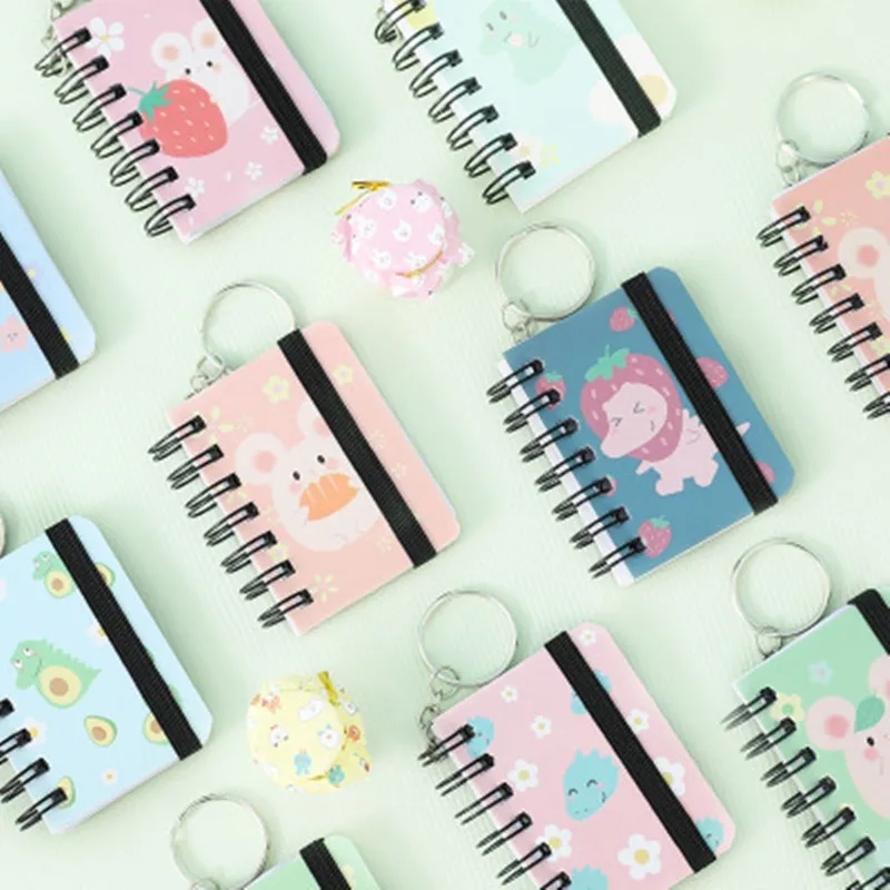 Симпатичный мини блокнот для ключей мультяшный портативный карманный школы