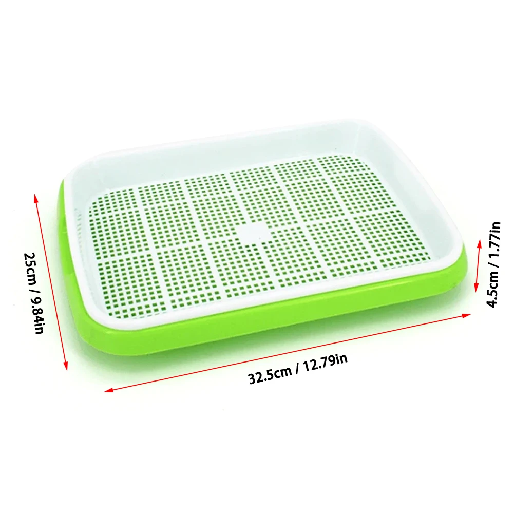 

Bean Sprouts Double-layer Dishes Plate Seedling Tray Plastic Hydroponic Flower Basket Flower Plant Home Garden Nursery Pots