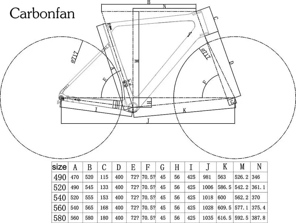 Carbonfan T1000 Thru axle 700x40C карбоновая рама с антигравийным покрытием 12*142 мм диск