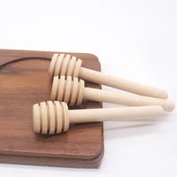 mini eco friendly wooden spoon honey dipper sticks mixing server wood spoon for honey jar dispense drizzle honey dipper stick