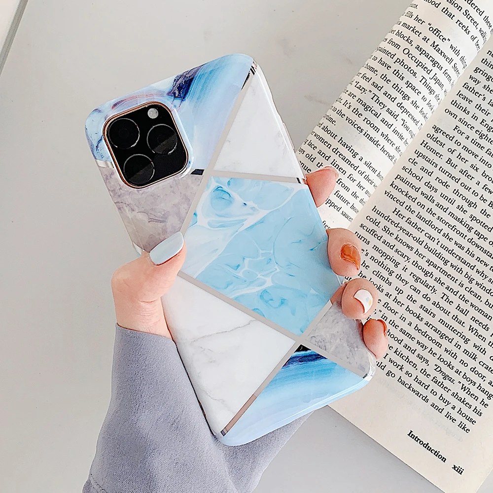 Чехол для телефона SUYACS Fantasy Dream marble для iPhone 11 Pro Max 7 8 Plus X XR XS Max 6 6S гальванический геометрический мягкий чехол-накладка - Color: x
