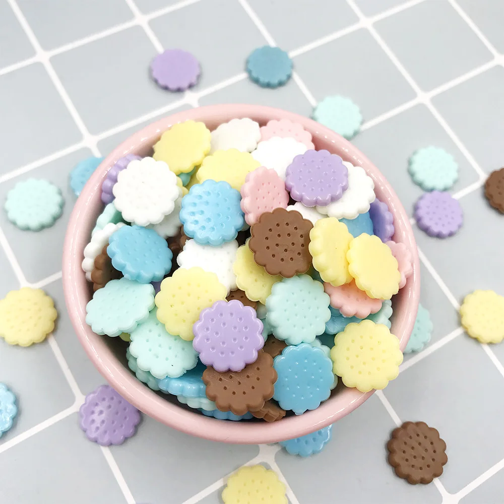 20 шт./лот имитация бисквита из ПВХ аксессуары с плоской задней стороной кабошон