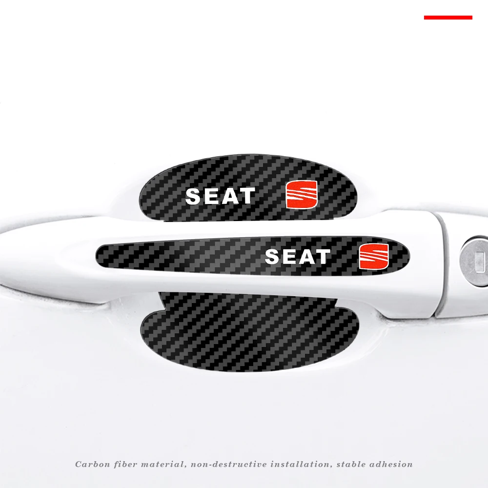 

8pcs Car Door Handle Sticker Protector Film Auto Anti-collision Strip Decals Accessories For Seat Leon 5f Ibiza 6l 6j Cushion 1p