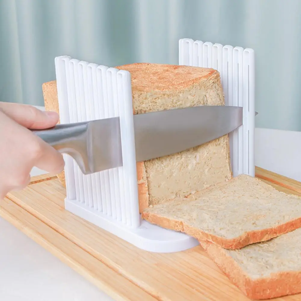 

Home Loaf Toast Divider Bread Slicer Cutter Slicing Guide Baking Kitchen Tool