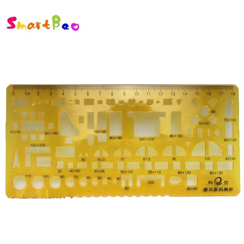 Линейка шаблонов для рисования Круглый шаблон черчения содержит много кругов