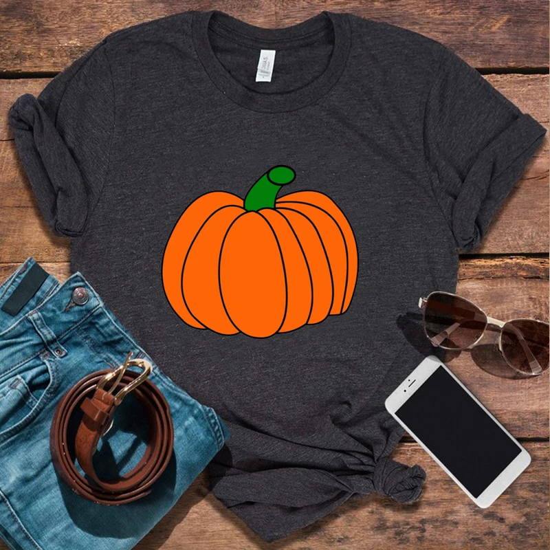 

Halloween Pumpkin Clothing Women Plus Fashion Aesthetic Graphic Tees Girls Pumpkin Vintage T Shirt for Women Kawaii M