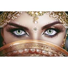 5d алмазная живопись сделай сам, Восточная красота, глаза, полная вышивка, вышивка крестиком, мозаика, Наборы для творчества, домашний декор, рождественский подарок