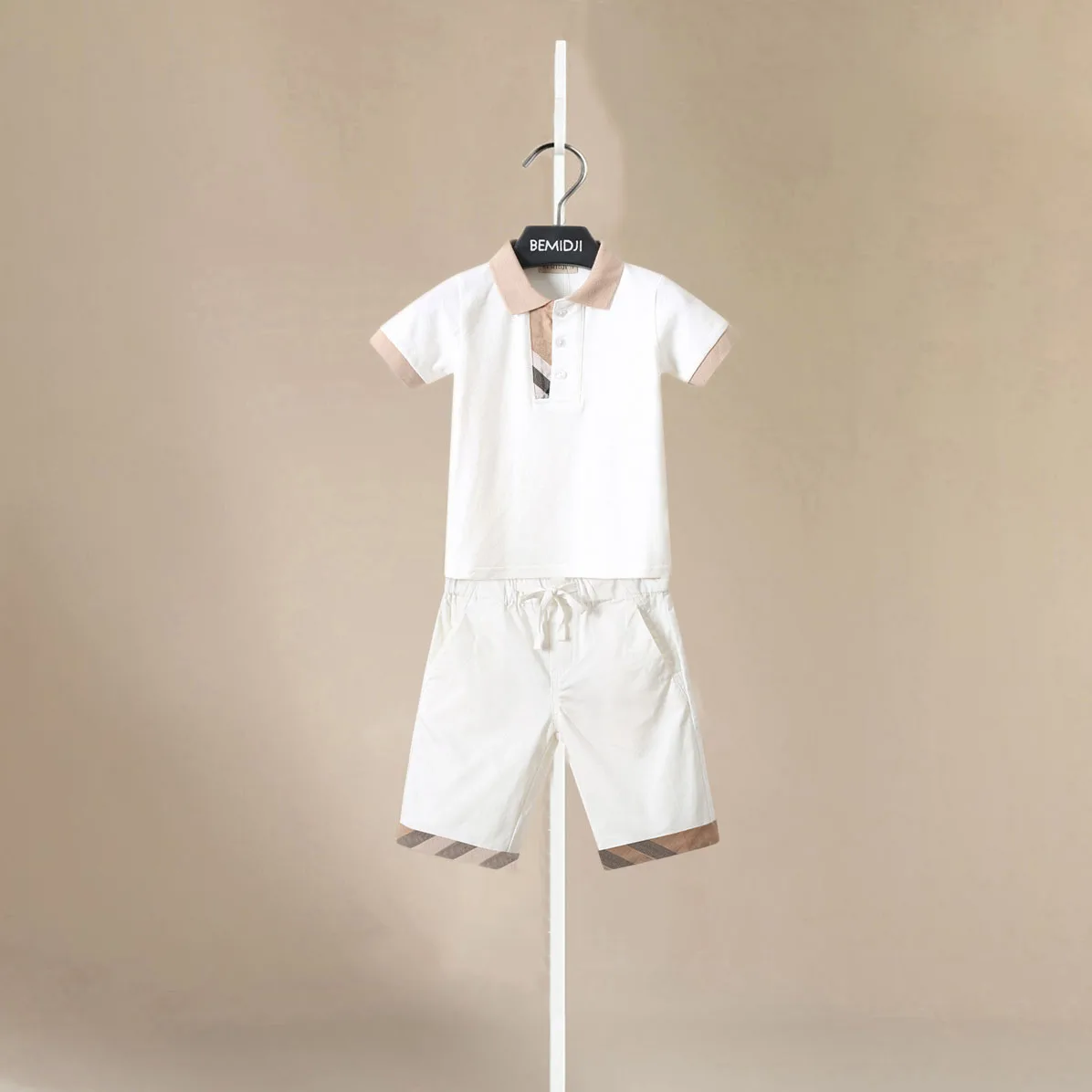 

Toddler Boys Girls Summer Sport Clothes Kids Solid Color Cotton Casual Crewneck Short Sleeve T-Shirt + Shorts Children Outfits