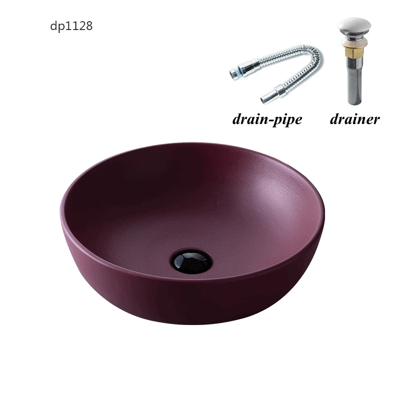 Керамическая раковина над стойкой прямоугольная в скандинавском стиле для