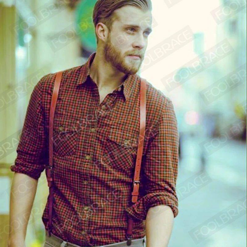 Мужские подтяжки с 3 зажимами в британском стиле винтажные регулируемые из