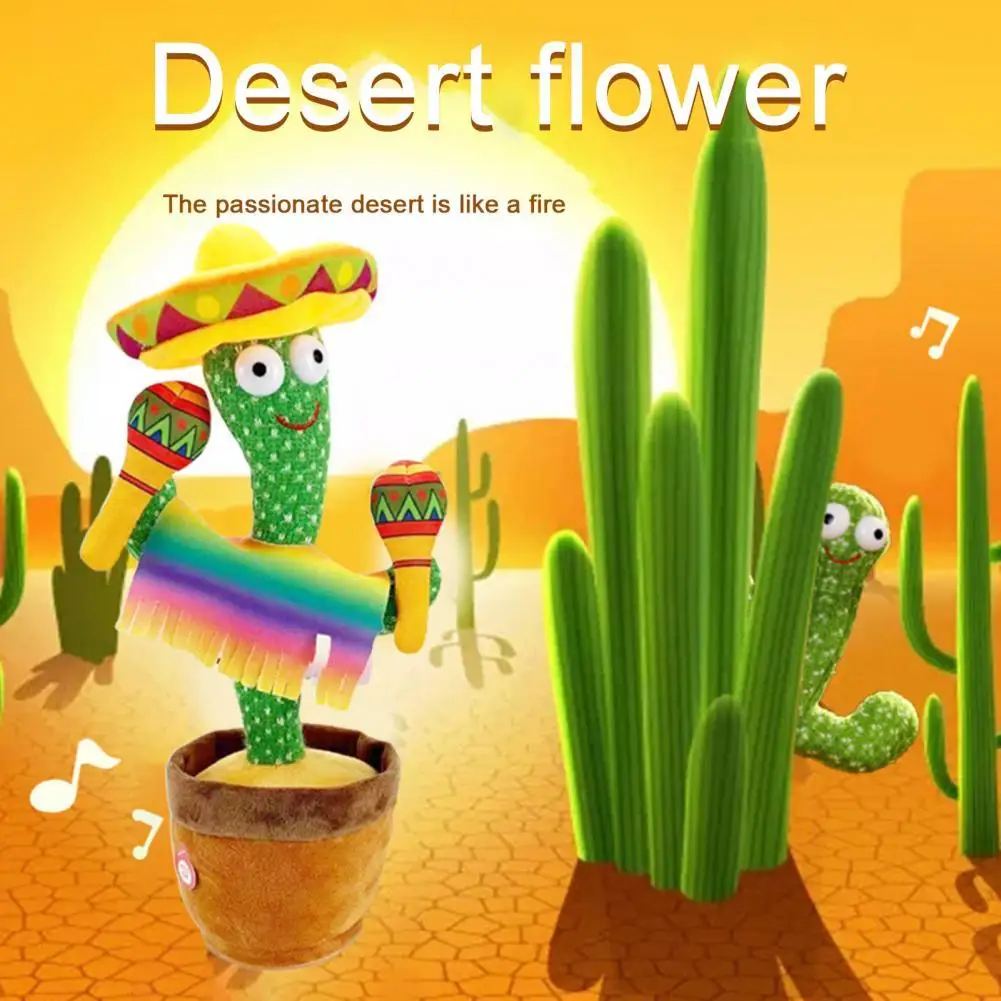 

Dancing Cactus Soft Sing And Dance Cloth Shake Dancing Cactus Doll Toy for Children